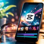 Удаление водяного знака в CapCut на смартфоне с помощью встроенных инструментов видеоредактора.